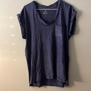 aerie blue oversized shirt